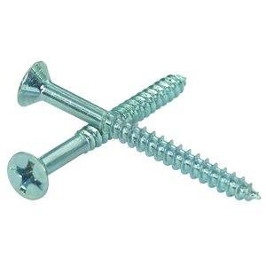 #12 x 3-1/2" Phillips Flat Head Wood Screw Zinc (100/Pkg.)